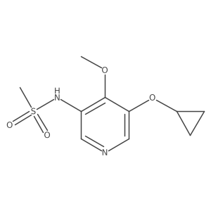 N-(5-Cyclopropoxy-4-methoxypyridin-3-YL)methanesulfonamide Structure