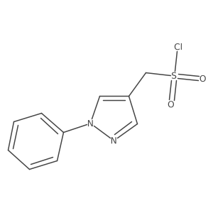 (1-phenyl-1H-pyrazol-4-yl)methanesulfonyl chloride结构式