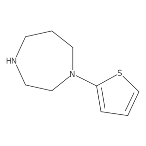 1-(Thiophen-2-yl)-1,4-diazepane结构式