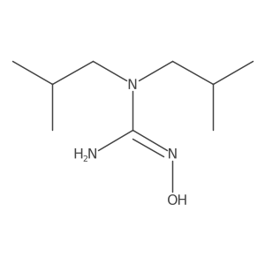 N-hydroxy-N',N'-bis(2-methylpropyl)guanidine结构式