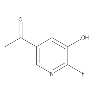 Ethanone, 1-(6-fluoro-5-hydroxy-3-pyridinyl)-结构式