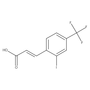 2-Iodo-4-(trifluoromethyl)cinnamic acid Structure