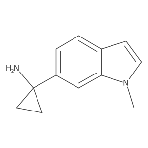 1-(1-Methyl-1h-indol-6-yl)cyclopropan-1-amine结构式