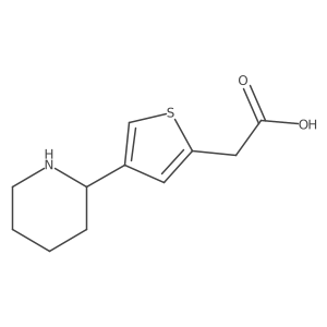 2-Thiopheneacetic acid, 4-(2-piperidinyl)- Structure