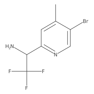 1-(5-Bromo-4-methyl(2-pyridyl))-2,2,2-trifluoroethylamine结构式