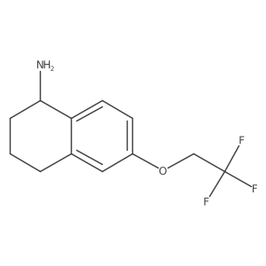 1,2,3,4-Tetrahydro-6-(2,2,2-trifluoroethoxy)-1-naphthalenamine Structure