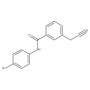 N-(4-Bromophenyl)-3-(cyanomethyl)benzamide Structure
