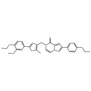 5-((2-(4-ethoxy-3-methoxyphenyl)-5-methyloxazol-4-yl)methyl)-2-(4-ethoxyphenyl)pyrazolo[1,5-a]pyrazin-4(5H)-one Structure