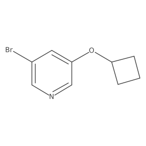 3-Bromo-5-cyclobutoxypyridine结构式