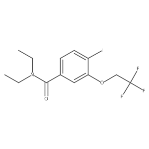 N,N-diethyl-4-iodo-3-(2,2,2-trifluoroethoxy)benzamide结构式