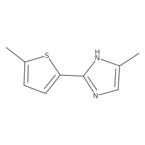 5-Methyl-2-(5-methyl-2-thienyl)imidazole结构式