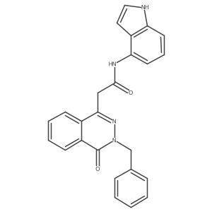 2-(3-benzyl-4-oxo-3,4-dihydrophthalazin-1-yl)-N-(1H-indol-4-yl)acetamide Structure