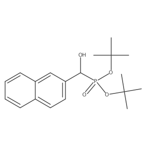 Di-tert-butyl (hydroxy(naphthalen-2-yl)methyl)phosphonate结构式