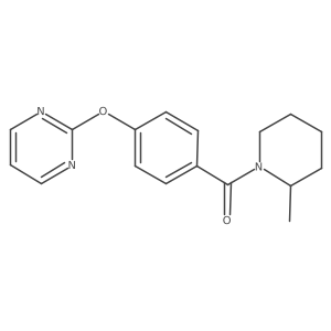 2-[4-(2-Methylpiperidine-1-carbonyl)phenoxy]pyrimidine结构式