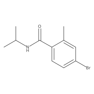 4-Bromo-2-methyl-N-(propan-2-yl)benzamide Structure