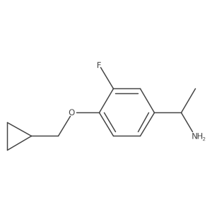 (S)-1-(4-(Cyclopropylmethoxy)-3-fluorophenyl)ethanamine Structure