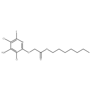 2-[(4-Amino-3,5-dichloro-6-fluoro-2-pyridinyl)oxy]acetic acid heptyl ester Structure