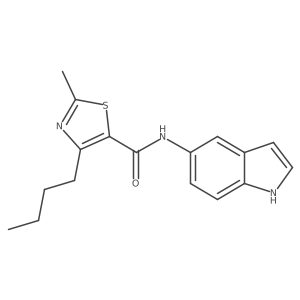 4-butyl-N-(1H-indol-5-yl)-2-methyl-1,3-thiazole-5-carboxamide Structure