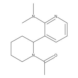 1-(2-(2-(Dimethylamino)pyridin-3-yl)piperidin-1-yl)ethanone结构式