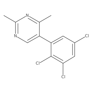 2,4-Dimethyl-5-(2,3,5-trichlorophenyl)pyrimidine Structure