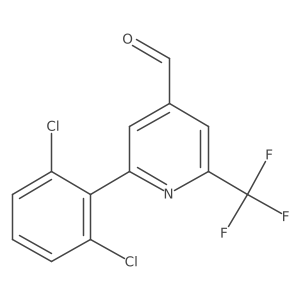 2-(2,6-Dichlorophenyl)-6-(trifluoromethyl)isonicotinaldehyde结构式