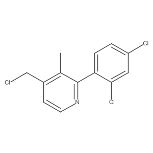 4-(Chloromethyl)-2-(2,4-dichlorophenyl)-3-methylpyridine Structure