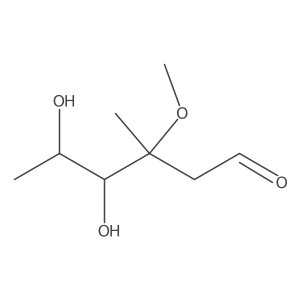 2,6-Dideoxy-3-C-methyl-3-O-methyl-L-arabino-hexose结构式