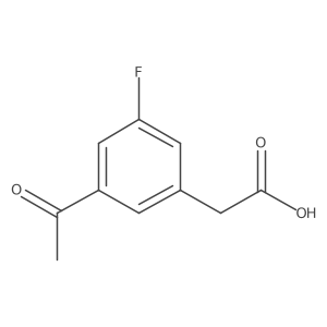 2-(3-Acetyl-5-fluorophenyl)acetic acid Structure