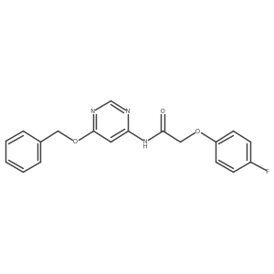 N-(6-(benzyloxy)pyrimidin-4-yl)-2-(4-fluorophenoxy)acetamide Structure