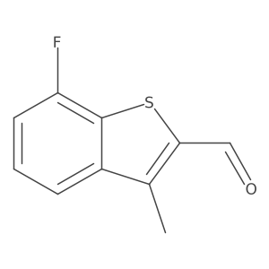 7-Fluoro-3-methylbenzo[b]thiophene-2-carboxaldehyde Structure
