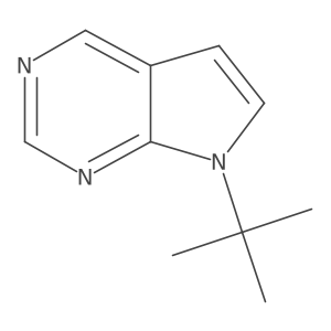 7-tert-butyl-7H-pyrrolo[2,3-d]pyrimidine Structure