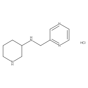 N-(pyrazin-2-ylmethyl)piperidin-3-amine hydrochloride结构式