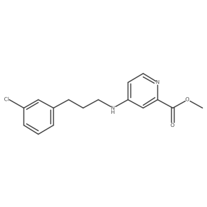 4-[3-(3-Chlorophenyl)propylamino]pyridine-2-carboxylic acid methyl ester Structure