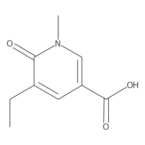 5-Ethyl-1-methyl-6-oxo-1,6-dihydropyridine-3-carboxylic acid Structure