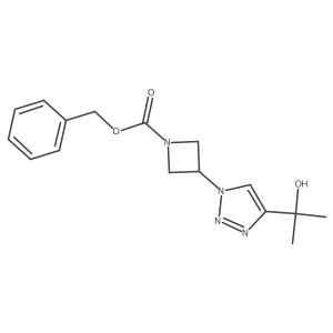benzyl 3-[4-(2-hydroxypropan-2-yl)-1H-1,2,3-triazol-1-yl]azetidine-1-carboxylate Structure
