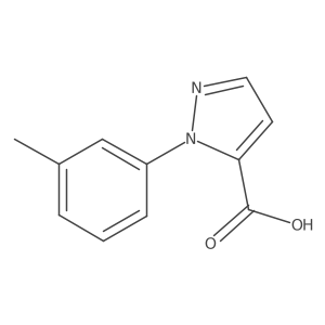 1-(3-Methylphenyl)-1H-pyrazole-5-carboxylic acid结构式