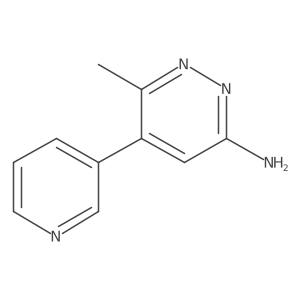 6-Methyl-5-(3-pyridyl)pyridazin-3-amine Structure