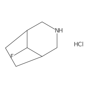 8-Fluoro-3-azabicyclo[3.2.1]octane hydrochloride Structure