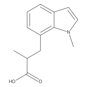 2-methyl-3-(1-methyl-1H-indol-7-yl)propanoic acid结构式