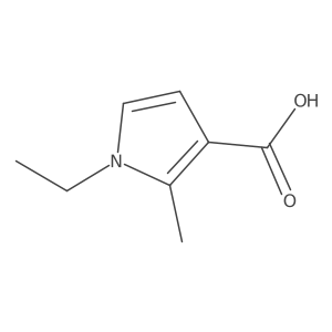 1-ethyl-2-methyl-1H-pyrrole-3-carboxylic acid Structure