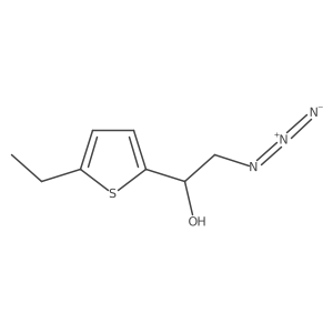 (1S)-2-azido-1-(5-ethylthiophen-2-yl)ethan-1-ol结构式