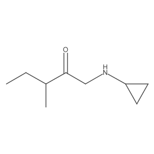 1-(Cyclopropylamino)-3-methylpentan-2-one Structure
