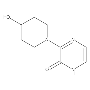 3-(4-hydroxypiperidin-1-yl)pyrazin-2(1H)-one Structure