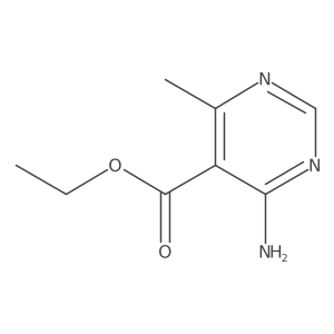 Ethyl 4-amino-6-methylpyrimidine-5-carboxylate结构式