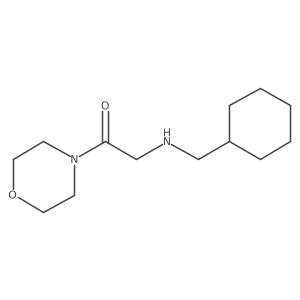 4-{2-[(Cyclohexylmethyl)amino]-1-oxoethyl}morpholine Structure