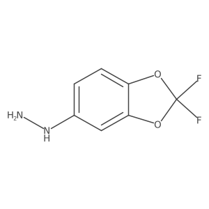 (2,2-Difluorobenzo[d][1,3]dioxol-5-yl)hydrazine Structure