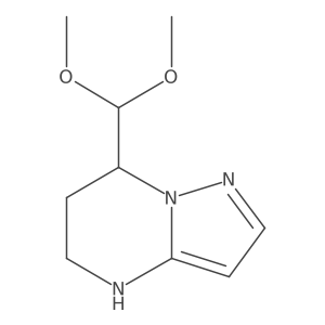 7-(Dimethoxymethyl)-4H,5H,6H,7H-pyrazolo[1,5-a]pyrimidine Structure