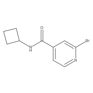 2-Bromo-N-cyclobutyl-isonicotinamide结构式