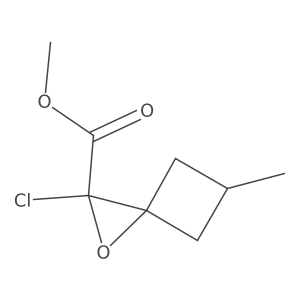 Methyl 2-chloro-5-methyl-1-oxaspiro[2.3]hexane-2-carboxylate Structure