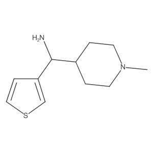 (1-Methylpiperidin-4-yl)(thiophen-3-yl)methanamine结构式